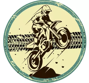 Vinilo motocross saltador de motocross - TenVinilo