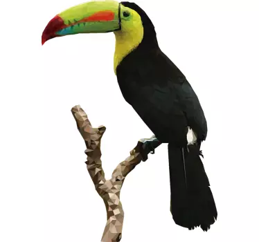 Vinilo decorativo de pájaro tucán  - TenVinilo