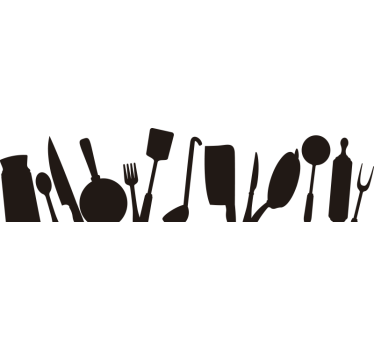 Vinilo para cristalera de utensilios de cocina - TenVinilo
