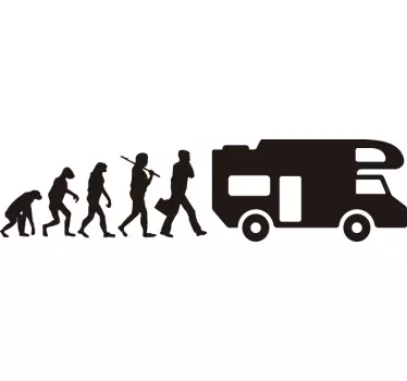 Vinilo decorativo motor evolucion caravana - TenVinilo