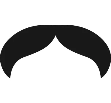Adhesivo decoración espejo bigote - TenVinilo
