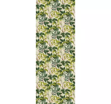 Vinilo decorativo para nevera de flores - TenVinilo