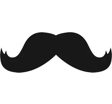 Adhesivo bigote para espejo - TenVinilo