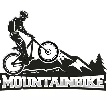 Vinilo decorativo Mountainbike - TenVinilo