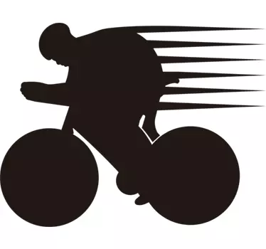 Pegatina bicicleta corredor - TenVinilo