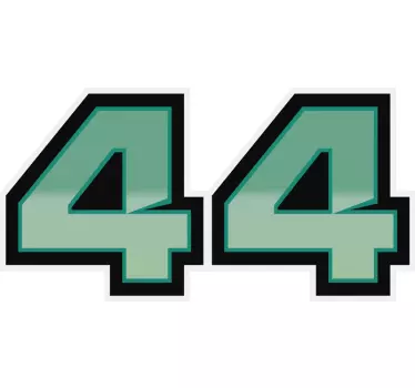 Pegatina para coche número 44 de Hamilton - TenVinilo