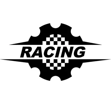 Vinilo para coche de carreras frase racing - TenVinilo