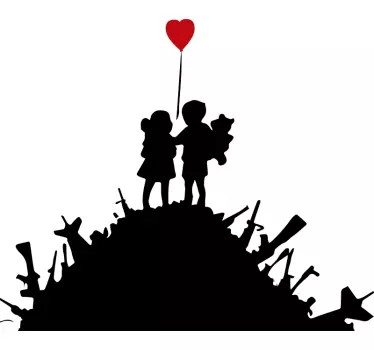 Vinilo arte para pared para niños banksy - TenVinilo