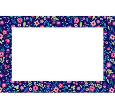 Vinilo decorativo de hermosas flores - TenVinilo