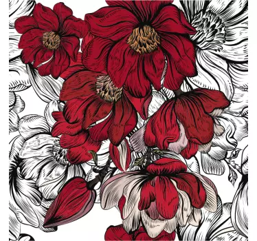 Vinilo para muebles ikea con flores - TenVinilo