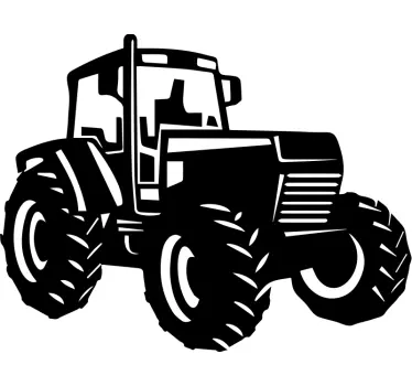 Vinilo infantil de dibujo tractor  - TenVinilo