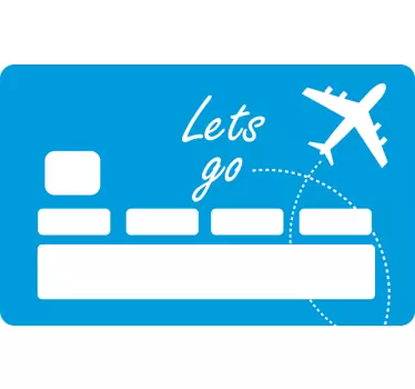 Sticker para tarjeta temática de viaje - TenVinilo