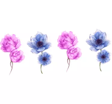 Vinilo adhesivo de flores - TenVinilo