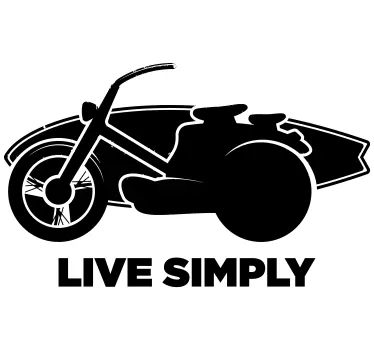 Vinilo motocross vivir con sencillez - TenVinilo
