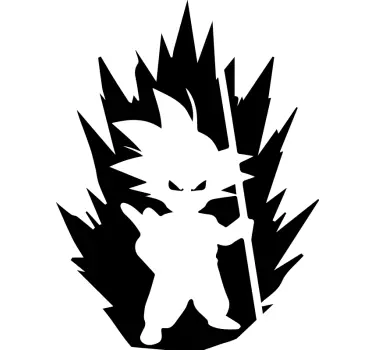 Vinilo coche San Goku Dragon Ball - TenVinilo