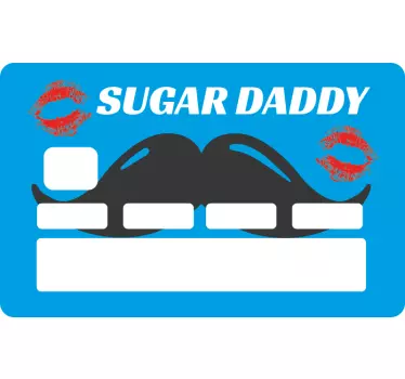 Vinilo de tarjeta sugar daddy - TenVinilo
