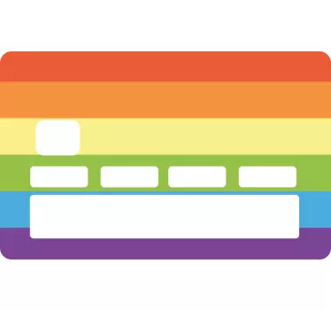 Pegatina para tarjeta de crédito orgullo gay - TenVinilo