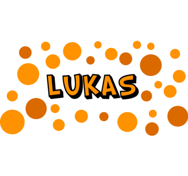 Pegatina para bicicleta círculos naranjas personalizables - TenVinilo