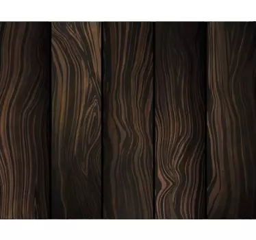 Vinilo mueble hojas oscuras de madera - TenVinilo