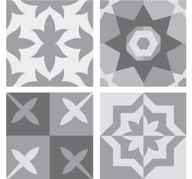 Azulejos vinílicos sombras grises - TenVinilo