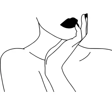 Vinilo para estética ventana cara femenina - TenVinilo