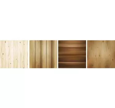 Vinilo para cocina baldosas de madera - TenVinilo