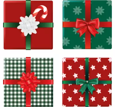 Vinilo de Navidad Paquete de cajas de regalo - TenVinilo