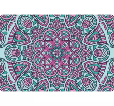 Vinil para laptop mandala colorido - TenVinilo
