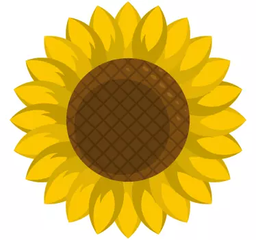 Vinilo coche flor de girasol - TenVinilo