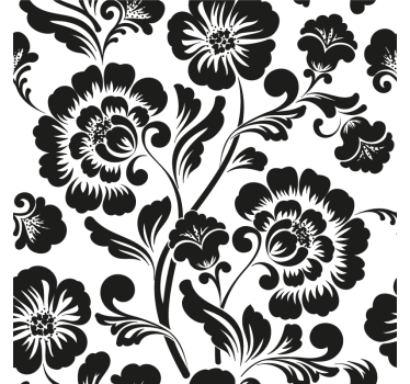 Vinilo ventana Hoja floral para vidrio - TenVinilo