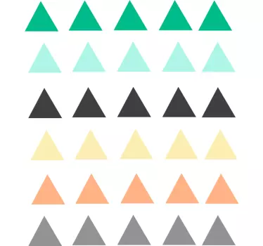 Pack de 30 vinilos infantiles de triangulitos  - TenVinilo