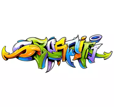 Kit de pegatinas Graffiti multicolor - TenVinilo
