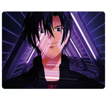 Vinilo para laptop anime chico en túnel - TenVinilo
