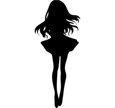 Vinilo para niñas chica anime - TenVinilo