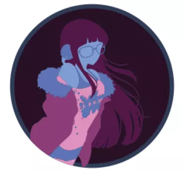 Vinilo personaje retrato de figura con estilo - TenVinilo