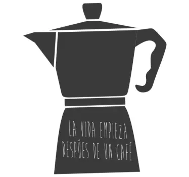 Vinilo cocina la vida empieza después del café - TenVinilo