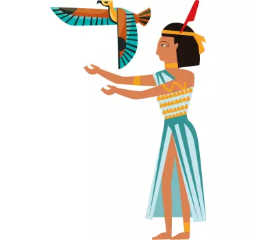 Vinilo personaje figura del antiguo Egipto - TenVinilo