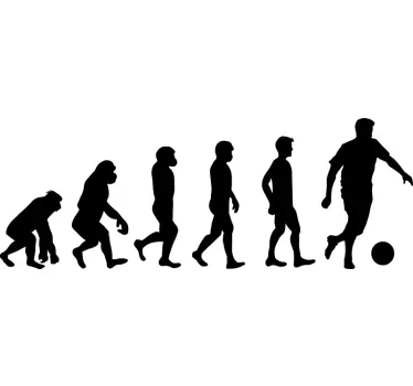 Vinilo de fútbol evolución del jugador  - TenVinilo