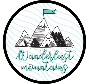 Calca para auto picos de montaña wanderlust - TenVinilo