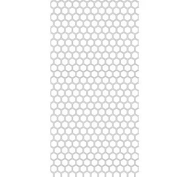 Vinilo mampara ducha hexagonal - TenVinilo