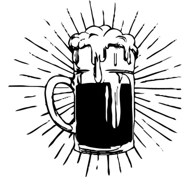 Vinilo decorativo bebida Cerveza ligera - TenVinilo