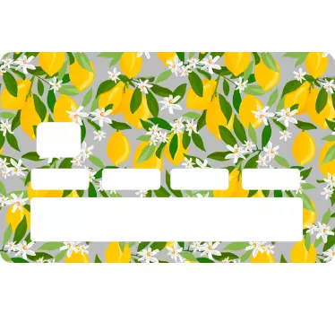 Pegatina para tarjeta de crédito de limonero - TenVinilo