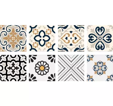 Azulejos vinílicos cemento tonos grises - TenVinilo