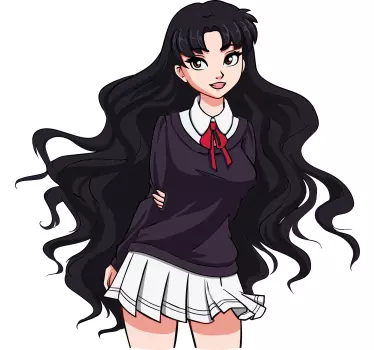 Vinilo personaje diseño de personaje de anime - TenVinilo