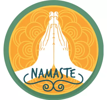 Vinilo decorativo Naranja namaste - TenVinilo