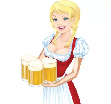 Vinilo decorativo cervecera alemana - TenVinilo