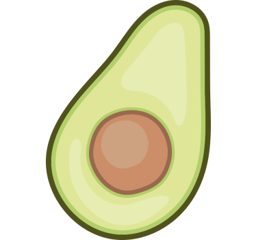Calca para bicicleta patrones de aguacate - TenVinilo