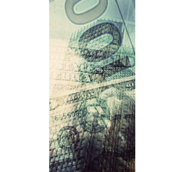 Vinilo para refrigerador billete de dólar - TenVinilo
