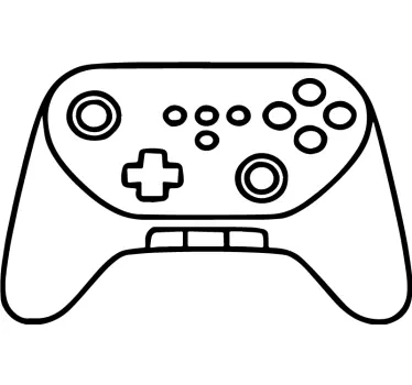 Pegatina PlayStation Joystick de boceto dibujado a mano - TenVinilo