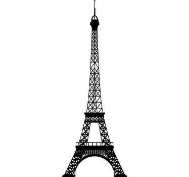 Vinilo decorativo Torre Eiffel perfil - TenVinilo